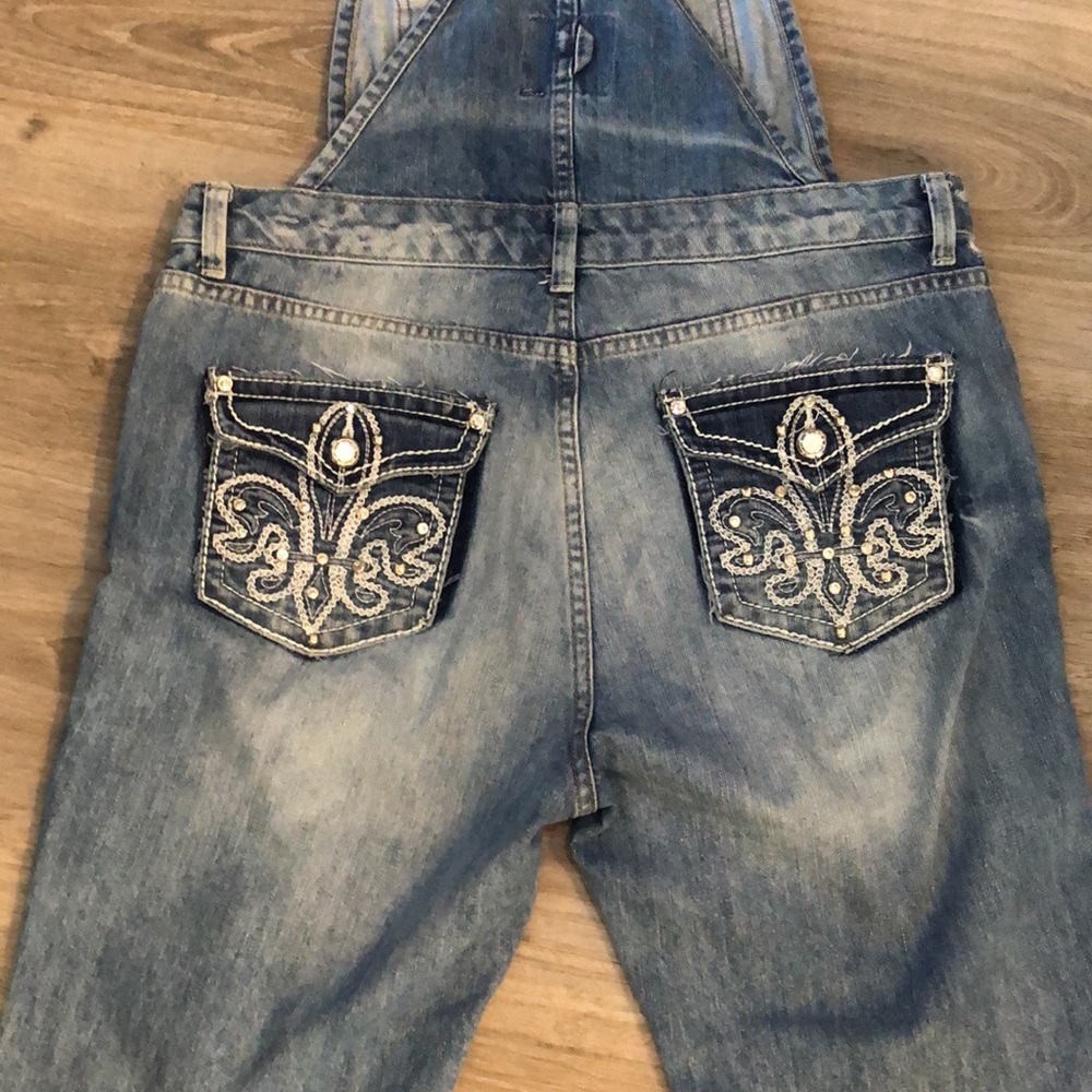 Zara Light Blue Women Jeans Overalls - Picture 9 of 13